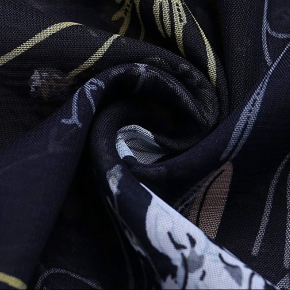 Boho Vibes Long Sleeve Side Slit Floral Dress - Picture 5 of 6